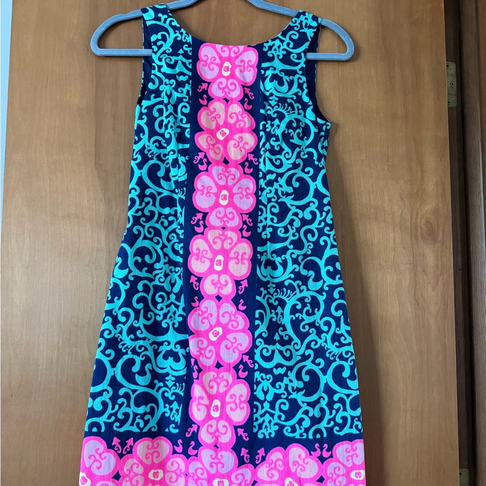 Lilly Pulitzer Navy and pink Shift dress